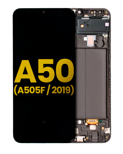 OLED Assembly With Frame Compatible For Samsung Galaxy A50 (A505F/2019) (Refurbished) (All Colors)
