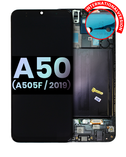 OLED Assembly With Frame Compatible For Samsung Galaxy A50 (A505F/2019) (International Version) (Service Pack) (All Colors)