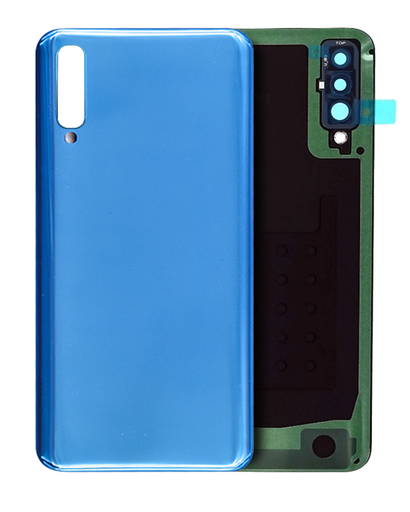 Back cover Glass With Adhesive Compatible For Samsung Galaxy A50 (A505/2019) (Generic) (Blue)