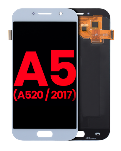 OLED Assembly Without Frame Compatible For Samsung Galaxy A5 (A520/2017) (Aftermarket Plus) (Blue Mist)