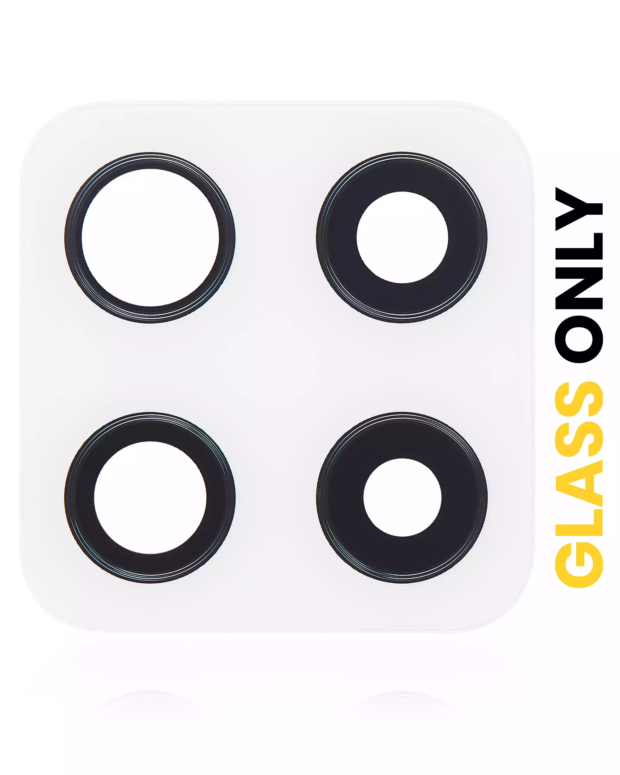 Back Camera Lens (Glass Only) With Adhesive Compatible For Samsung Galaxy A42 5G (A426/2020) (Prism Dot White) (10 Pack)