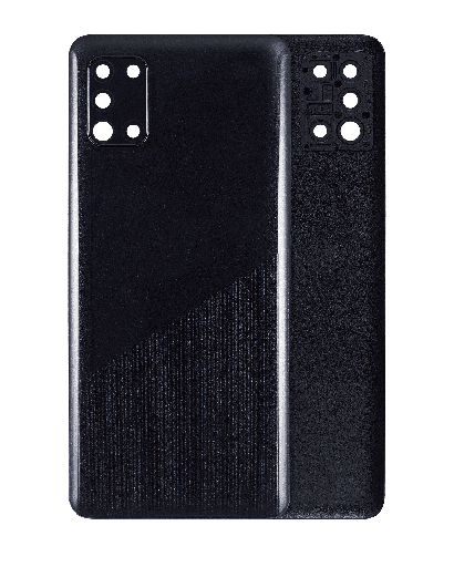 Back cover Glass With Camera Lens Compatible For Samsung Galaxy A31 (A315/2020) (Aftermarket Plus) (Prism Crush Black)