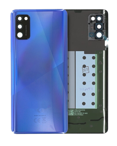 Back Cover Glass With Camera Lens Compatible For Samsung Galaxy A41 (A415/2020) (Service Pack) (Prism Crush Blue)