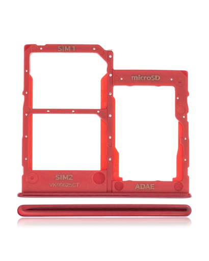Dual Sim Card Tray Compatible For Samsung Galaxy A41 (A415/2020) (Prism Crush Red)
