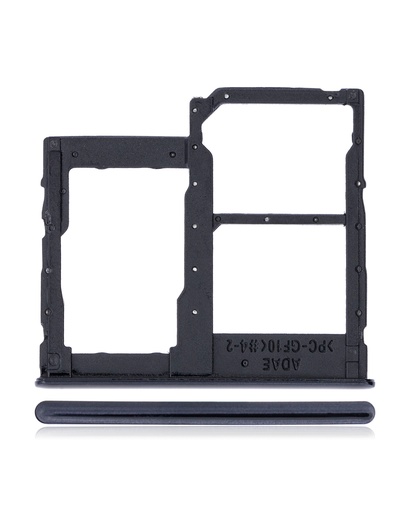 Dual Sim Card Tray Compatible For Samsung Galaxy A41 (A415/2020) (Prism Crush Black)
