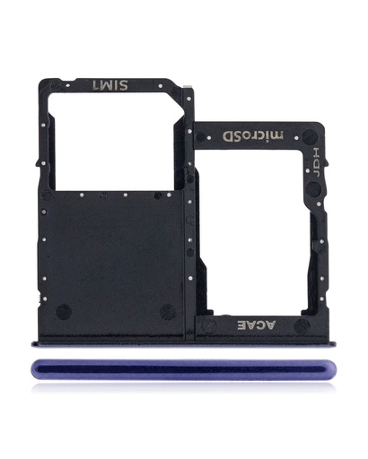Single Sim Card Tray Compatible For Samsung Galaxy A41 (A415/2020) (Prism Crush Black)