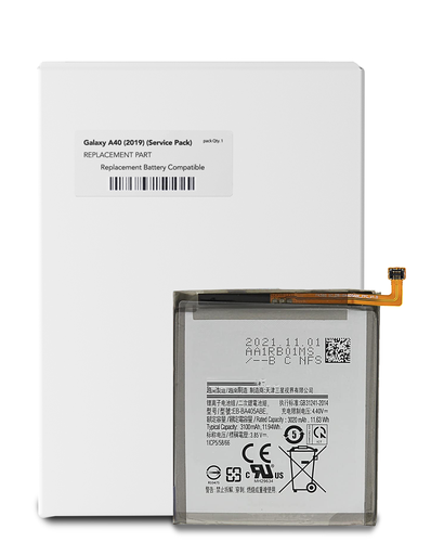 Replacement Battery Compatible For Samsung Galaxy A40 (A405/2019) (EB-BA405ABE) (Service Pack)