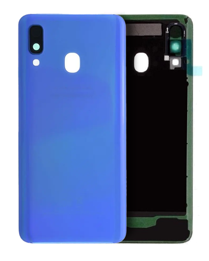 Back Cover Glass With Camera Lens Compatible For Samsung Galaxy A40 (A405/2019) (Service Pack) (Blue)