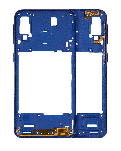 Mid-Frame Housing Compatible For Samsung Galaxy A40 (A405/2019) (Aftermarket Plus) (Blue)