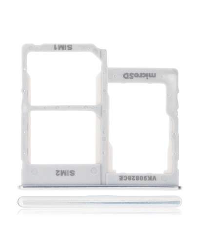 Dual Sim Card Tray Compatible For Samsung Galaxy A40 (A405/2019) (White)