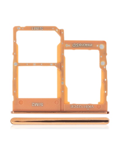 Dual Sim Card Tray Compatible For Samsung Galaxy A40 (A405/2019) (Coral)