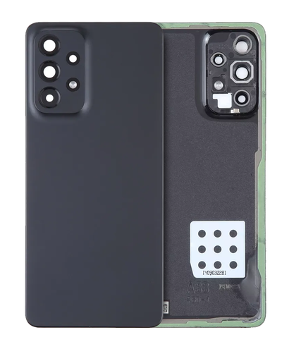 Back Cover Glass With Camera Lens Compatible For Samsung Galaxy A33 5G (A336/2022) (Service Pack) (Black)