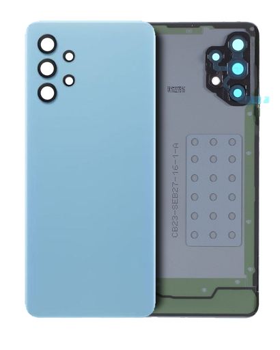Back Cover Glass With Camera Lens Compatible For Samsung Galaxy A32 4G (A325/2021) (Service Pack) (Awesome Blue)
