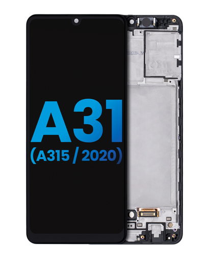 LCD Assembly With Frame (Without Finger Print Sensor) Compatible For Samsung Galaxy A31 (A315/2020) (Aftermarket: Incell) (All Colors)
