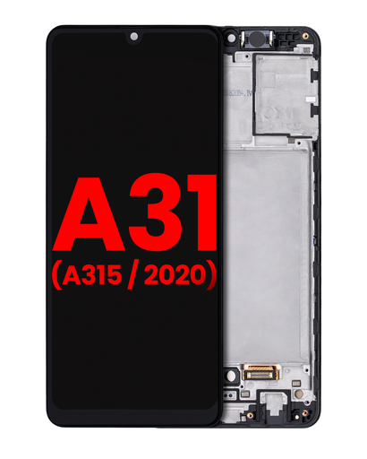 OLED Assembly With Frame Compatible For Samsung Galaxy A31 (A315/2020) (Aftermarket Plus) (All Colors)
