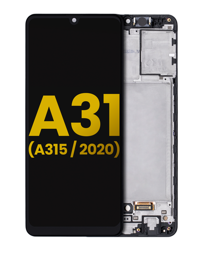 OLED Assembly With Frame Compatible For Samsung Galaxy A31 (A315/2020) (Refurbished) (All Colors)