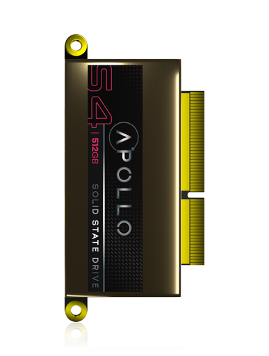 Apollo S4 512GB Mac SSD (NVMe PCIe Gen3x4) Compatible For MacBook Pro 13&quot; Retina (A1708 / Late 2016 / Mid 2017)