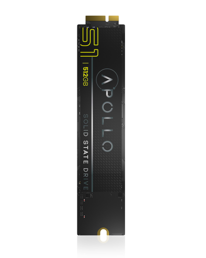 Apollo S1 512GB Mac SSD (NVMe PCIe Gen3x4) Compatible For Macbook Air A1370 A1369 (Late 2010 - Mid 2011)