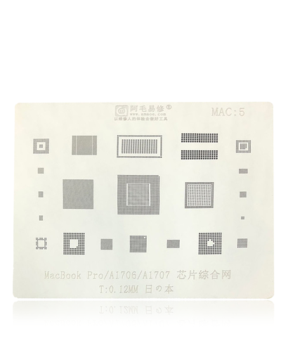 IC Comprehensive Stencil Compatible For MacBook Pro (A1706 / A1707) (MAC 5)