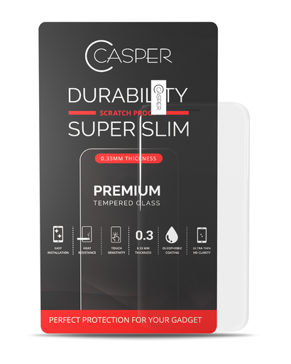 Casper Tempered Glass Compatible For iPhone 12 Mini (Retail Pack) (Clear)