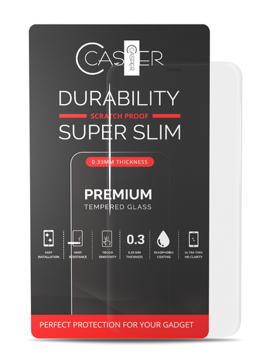 Casper Tempered Glass Compatible For iPhone 13 Pro Max (Retail Pack) (Clear)