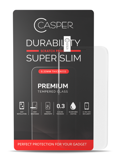 Casper Tempered Glass Compatible For iPhone 12 Mini (Case Friendly) (Retail Pack) (Clear)