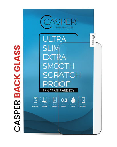 Casper Tempered Glass (Back Glass) Compatible For iPhone X / XS (10 Pack) (Clear)