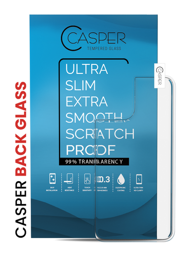 Casper Tempered Glass (Back Glass) Compatible For iPhone 12 Mini (10 Pack) (Clear)