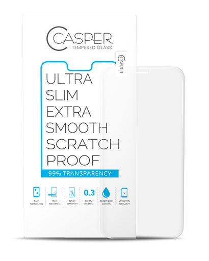 Casper Tempered Glass Compatible For iPhone 12 Mini (Case Friendly) (100 Pack) (Clear)