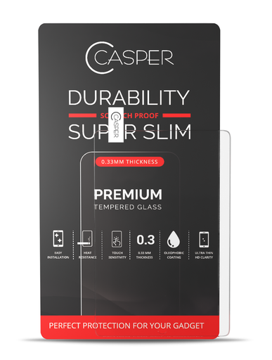 Casper Tempered Glass Compatible For iPad Mini 1 / iPad Mini 2 / iPad Mini 3 (Retail Pack) (Clear)