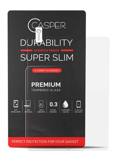 Casper Tempered Glass Compatible For iPad Pro 12.9&quot; 1st Gen (2015) / iPad 12.9&quot; 2nd Gen (2017) (Retail Pack) (Clear)
