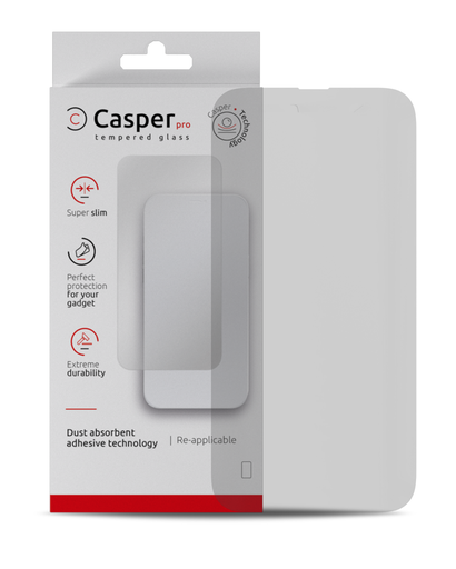 Casper Pro Tempered Glass Compatible For iPhone 15 Pro Max (Retail Pack) (Matte)
