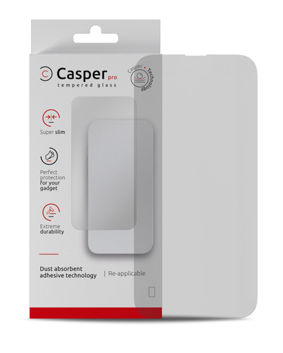 Casper Pro Tempered Glass Compatible For iPhone 15 / 16 (Retail Pack) (Matte)