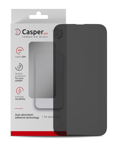 Casper Pro Tempered Glass Compatible For iPhone 14 Pro Max (Retail Pack) (Privacy)