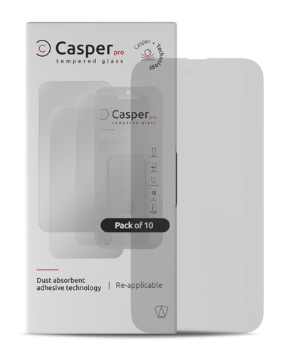 Casper Pro Tempered Glass Compatible For iPhone 14 Pro Max (10 Pack) (Matte)