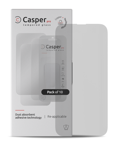 Casper Pro Tempered Glass Compatible For iPhone 14 Pro (10 Pack) (Matte)