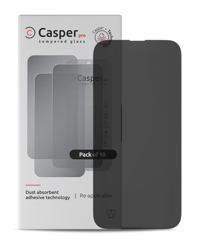 Casper Pro Tempered Glass Compatible For iPhone 14 Pro (10 Pack) (Privacy)