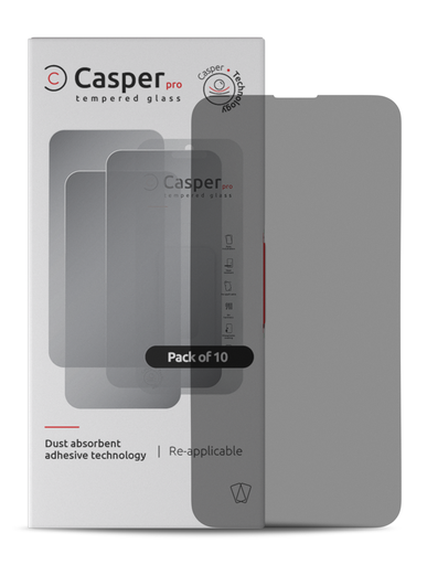 Casper Pro Tempered Glass Compatible For iPhone 13 / 13 Pro / 14 (10 Pack) (Privacy)