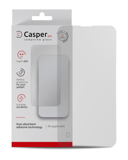 Casper Pro Tempered Glass Compatible For iPhone 13 / 13 Pro / 14 (Retail Pack) (Matte)
