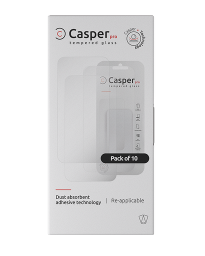 Casper Pro Tempered Glass Compatible For iPhone 12 Pro Max (Case Friendly) (10 Pack) (Clear)