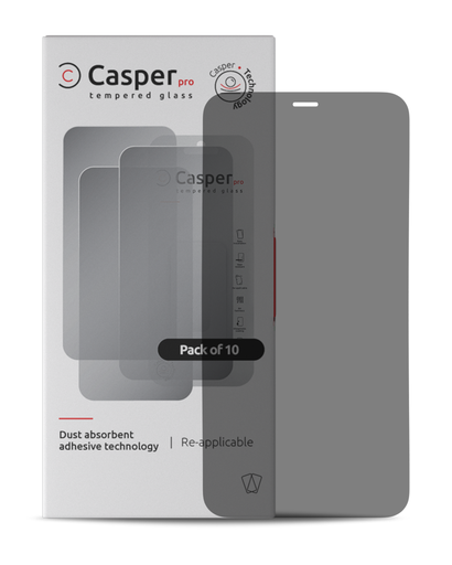 Casper Pro Tempered Glass Compatible For iPhone 12 / 12 Pro (10 Pack) (Privacy)
