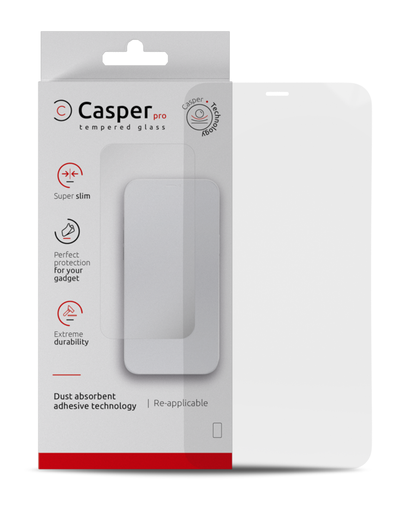 Casper Pro Tempered Glass Compatible For iPhone 12 Mini (Retail Pack) (Clear)
