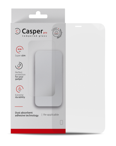 Casper Pro Tempered Glass Compatible For iPhone XS Max / 11 Pro Max (Retail Pack) (Clear)