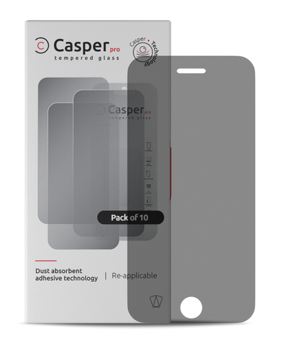 Casper Pro Tempered Glass Compatible For iPhone 7 Plus / 8 Plus (10 Pack) (Privacy)