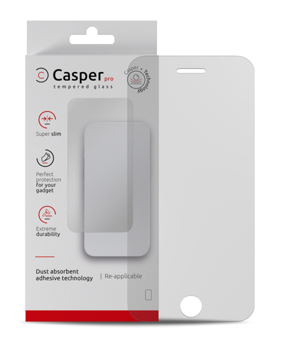 Casper Pro Tempered Glass Compatible For iPhone 6 / 6S / 7 / 8 (Retail Pack) (Matte)