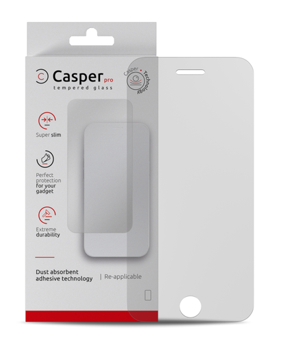 Casper Pro Tempered Glass Compatible For iPhone 6 Plus / 6S Plus (Retail Pack) (Matte)