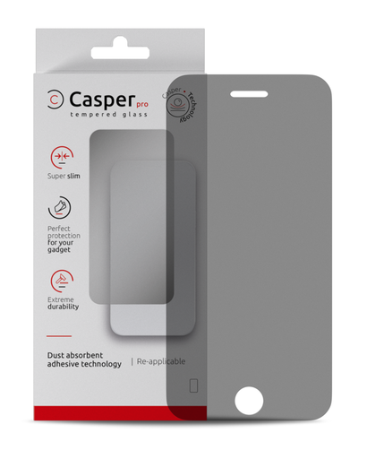 Casper Pro Tempered Glass Compatible For iPhone 6 Plus / 6S Plus (Retail Pack) (Privacy)