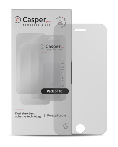 Casper Pro Tempered Glass Compatible For iPhone 6 Plus / 6S Plus (10 Pack) (Matte)