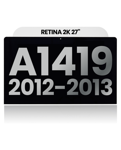 Complete LCD Display Assembly Compatible For iMac 27&quot; Retina 2K (A1419 / Late 2012 / Late 2013) (LM270WQ1 SDF1 / F2) (Used OEM Pull: Grade A)