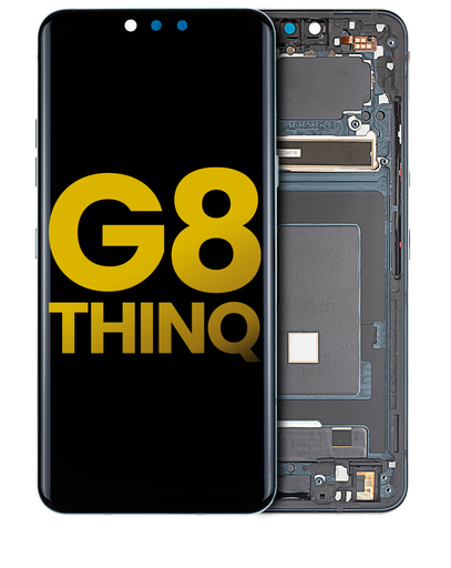 OLED Assembly With Frame Compatible For LG G8 ThinQ (Refurbished) (Aurora Black)